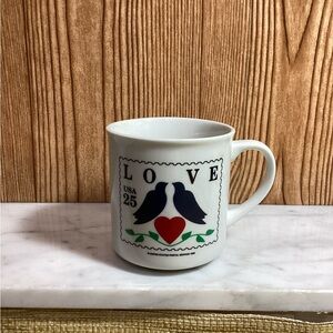 Vintage 1988 Love Stamp Design Mug